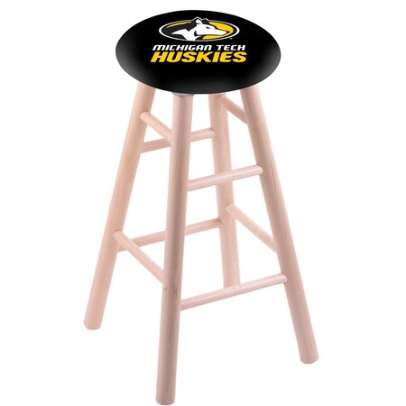 Maple Counter Stool,Natural Finish,Michigan Tech Seat